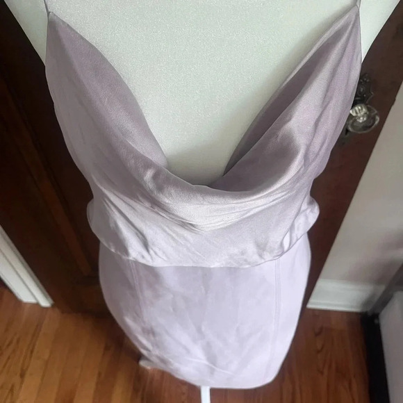 Cinq à Sept Purple Sleeveless Cowl Neck Shift Dress Women Size 10 - Picture 2 of 9